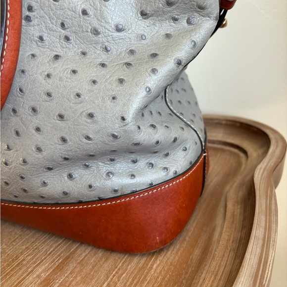 Dooney & Bourke Ostrich Leather Chelsea Tote Bag - Picture 2 of 10